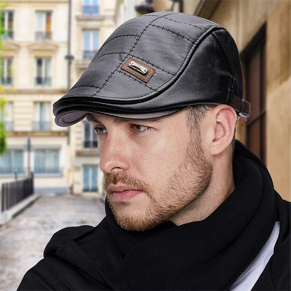 🎩 Naujamadiška odinė beretė