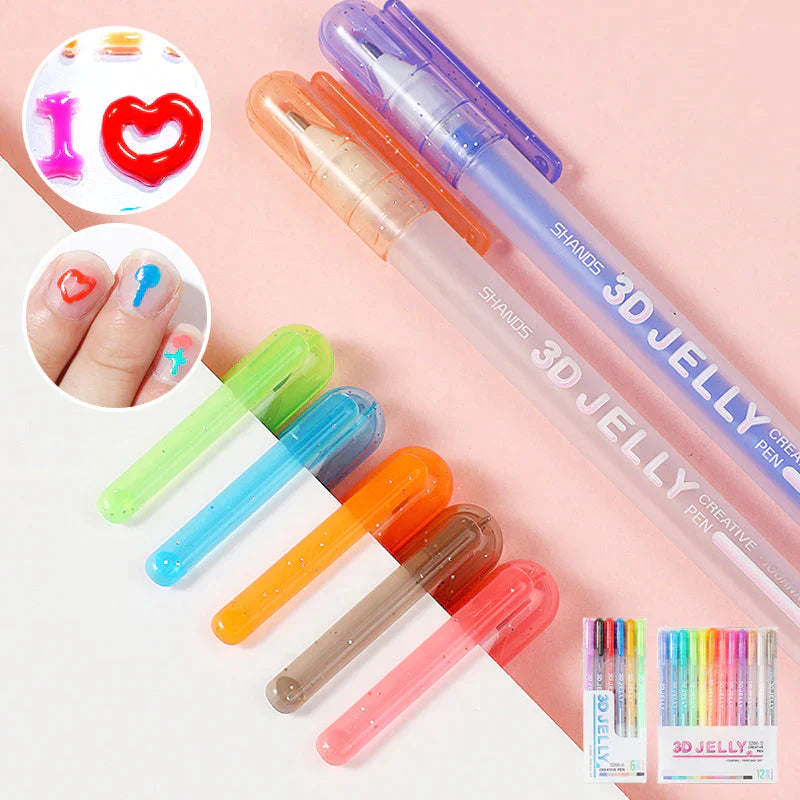 "GelPen™" - geliniai rašikliai su 3D efektu