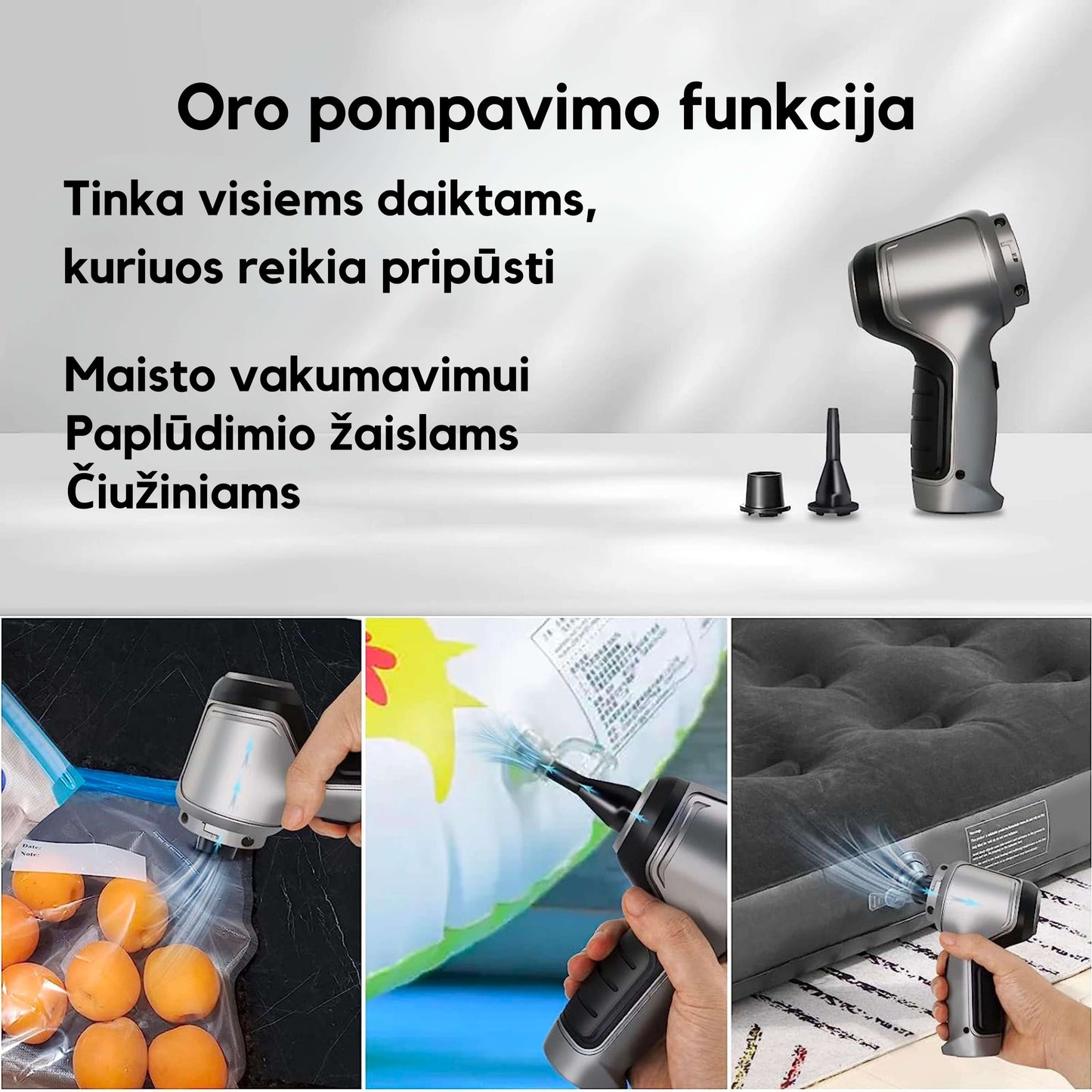 Galingas belaidis mini-siurblys 60W