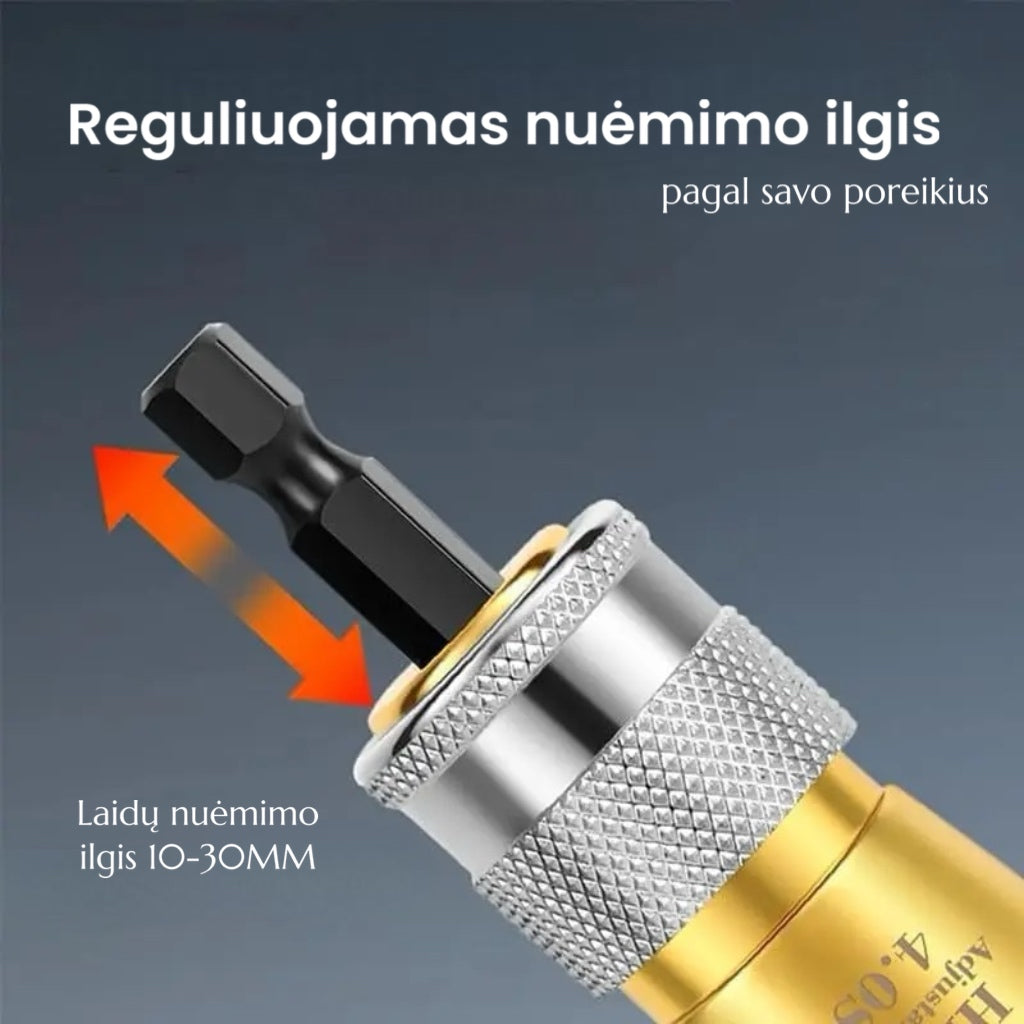 „WiringPro™“ laidų nuėmimo įrankis ir laidų susukimo jungtis
