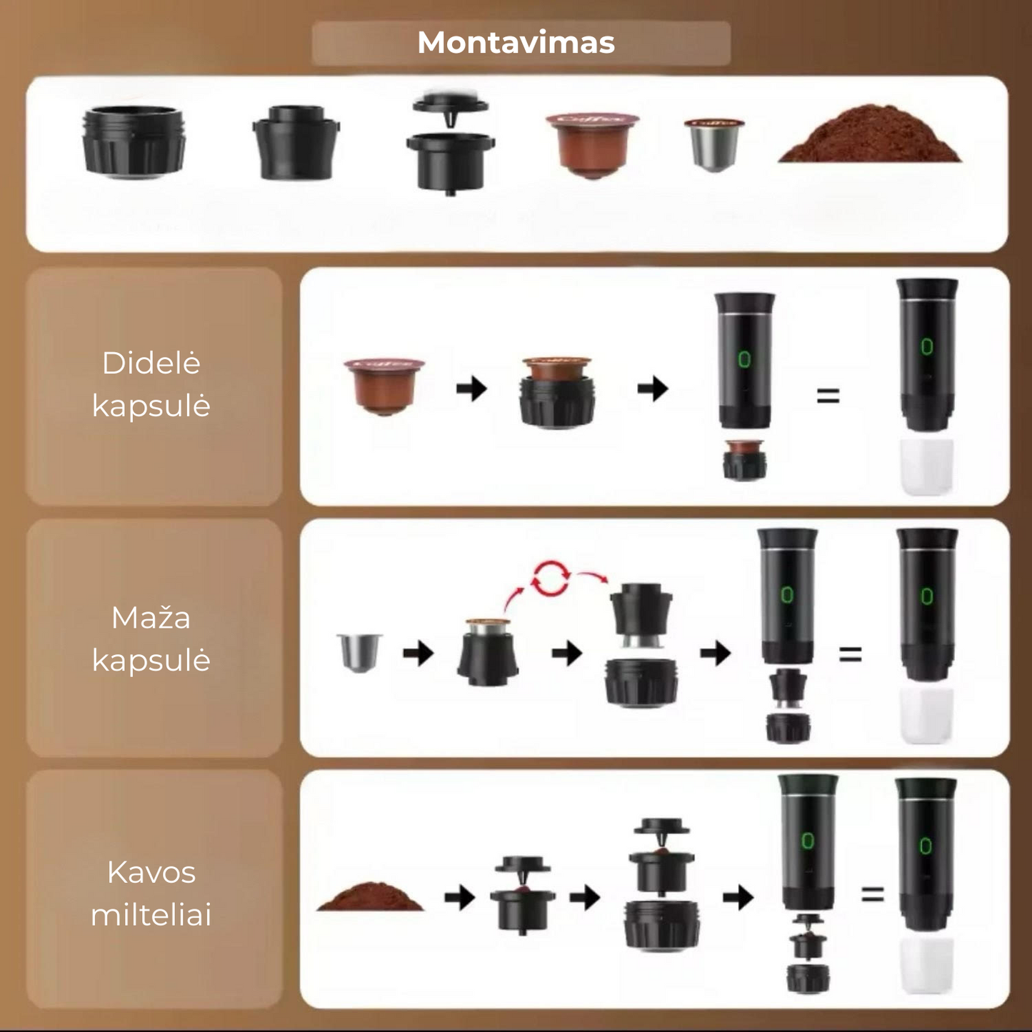 BrewMaster™ | Nešiojamasis espreso kavos aparatas