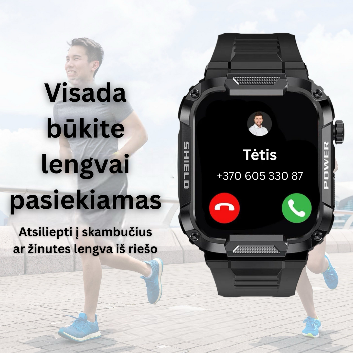 GalaxyArmor™ itin tvirtas išmanusis laikrodis - Puiki Dovana 🎁