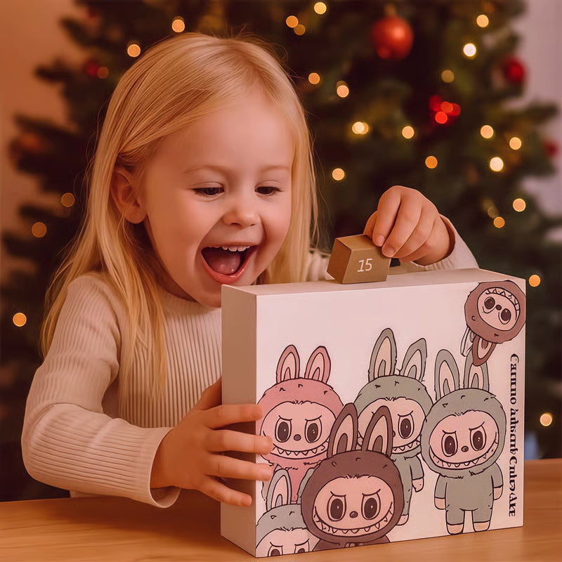 🎁Labubu mažųjų monstriukų Kalėdų advento kalendorius 2025