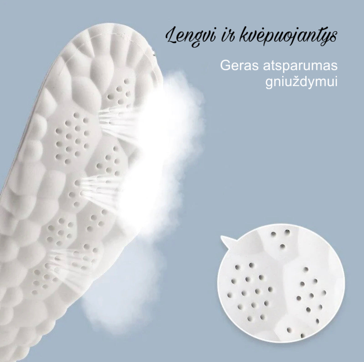 "ComfyPads" Komfortiški masažuojantis vidpadžiai (1 pora + 1 NEMOKAMAI)