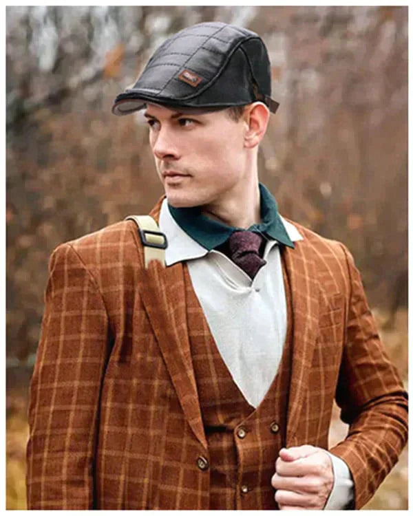 🎩 Naujamadiška odinė beretė