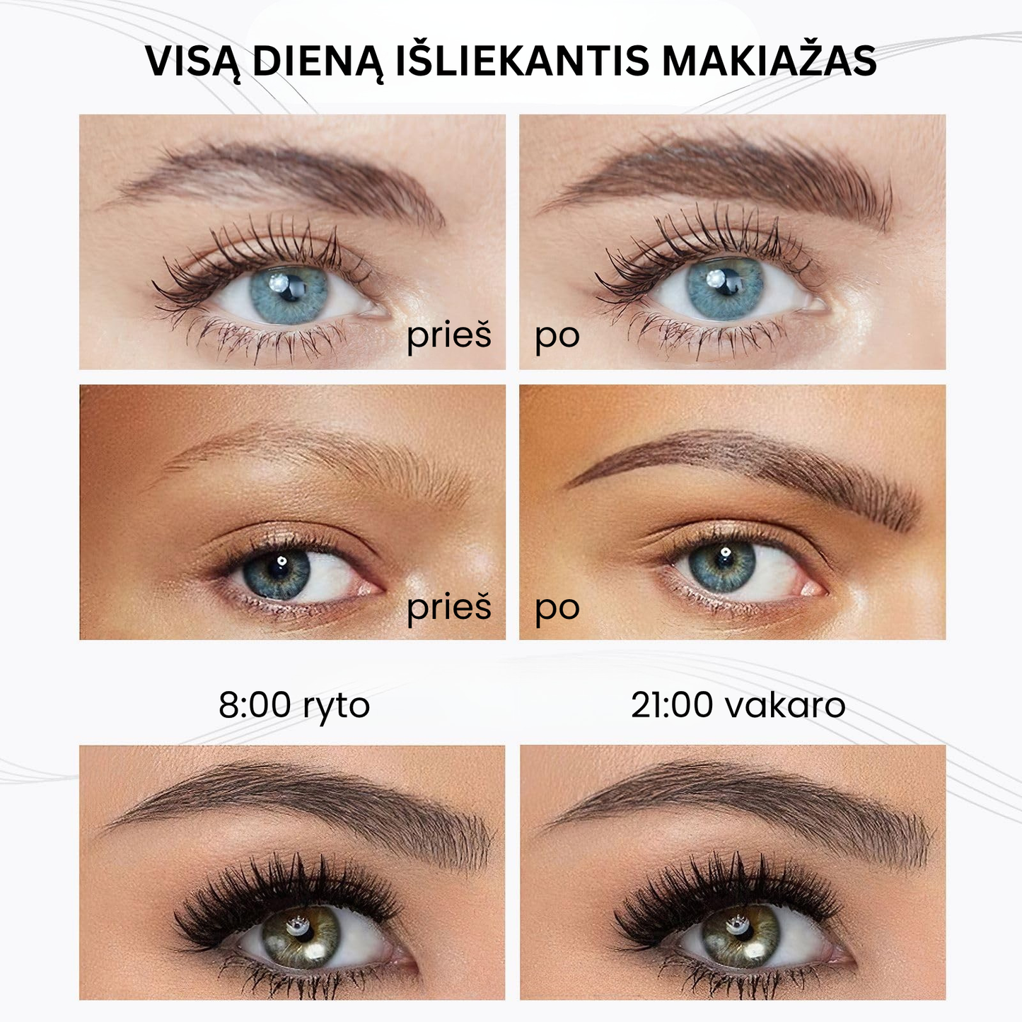 🔥3D vandeniui atsparus mikropigmentacijos antakių pieštukas