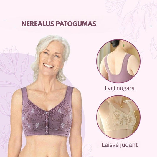 🎁🌸Patogi ir jauki liemenėlė su užsegimu priekyje