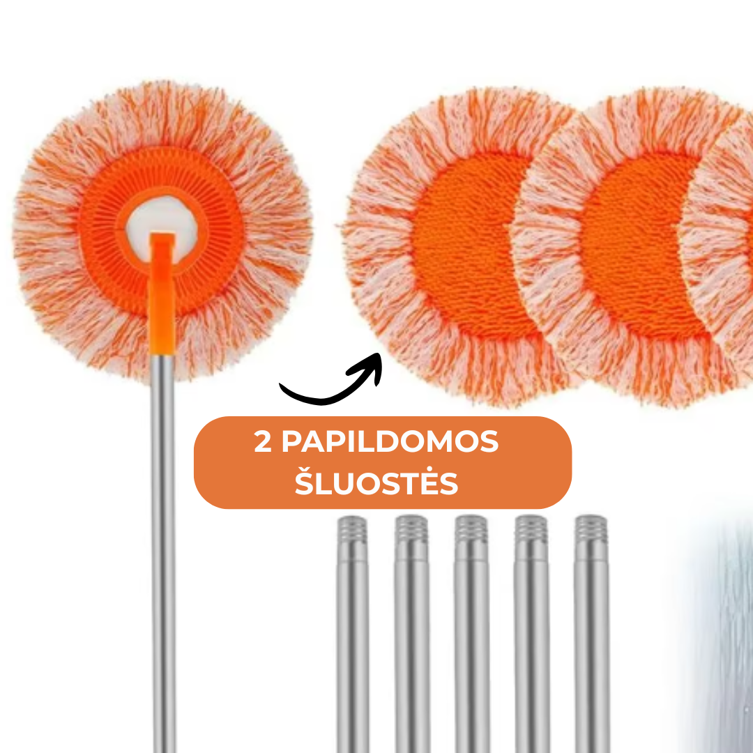 Didelio sugeriamumo ir itin švariai valanti šluota