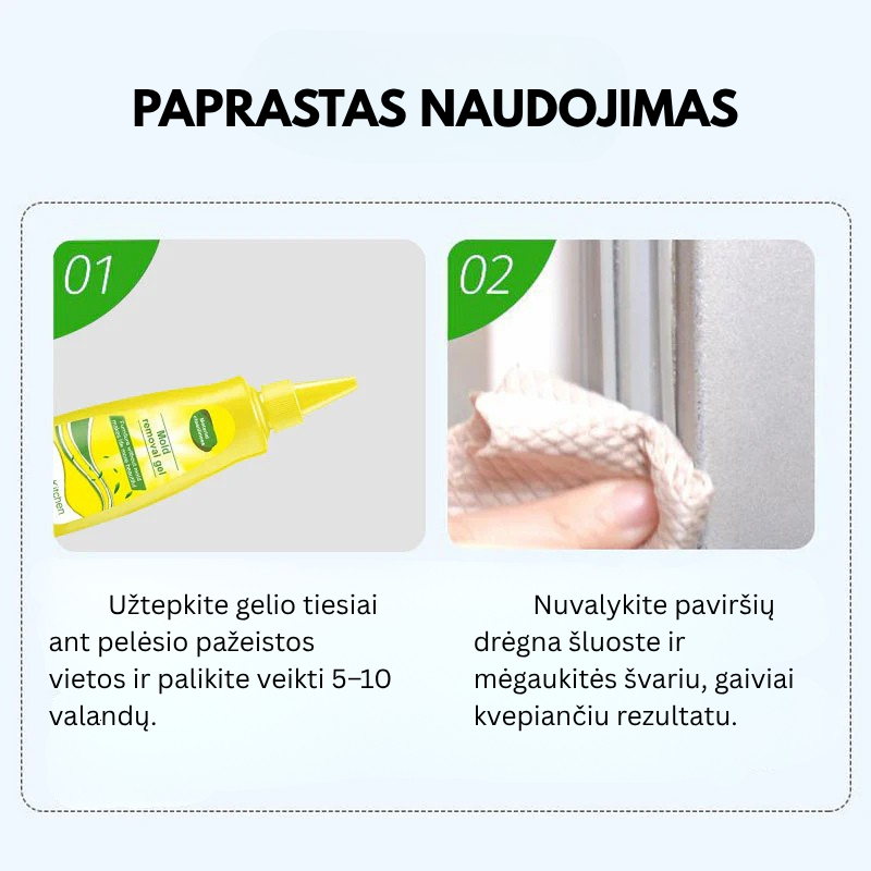 Gelis pelėsiui šalinti