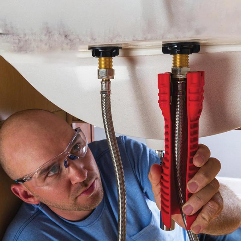 🔧 Daugiafunkcinis 8-viename santechnikos raktas