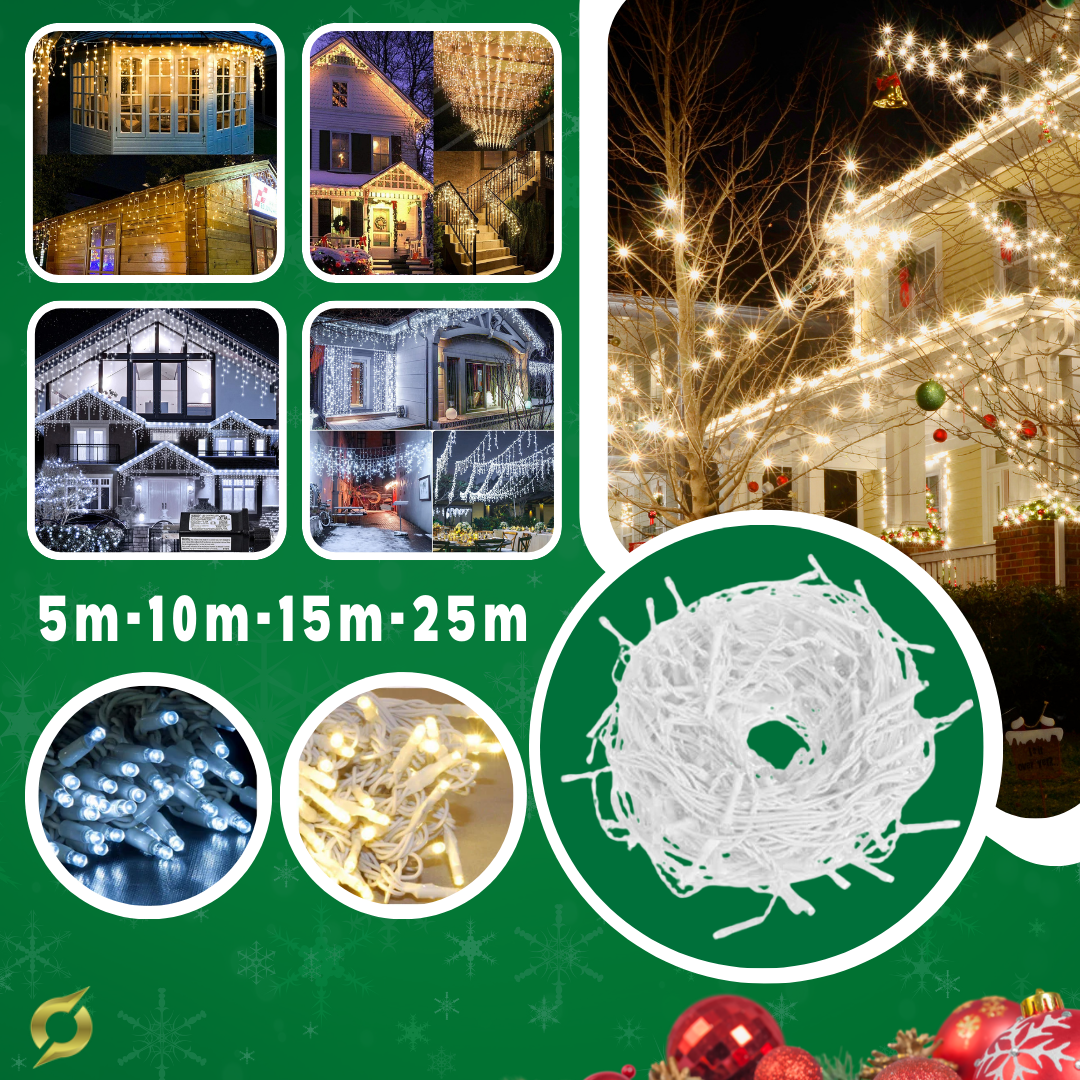 LED ledo varvekliai – kabančios krentančios lemputės