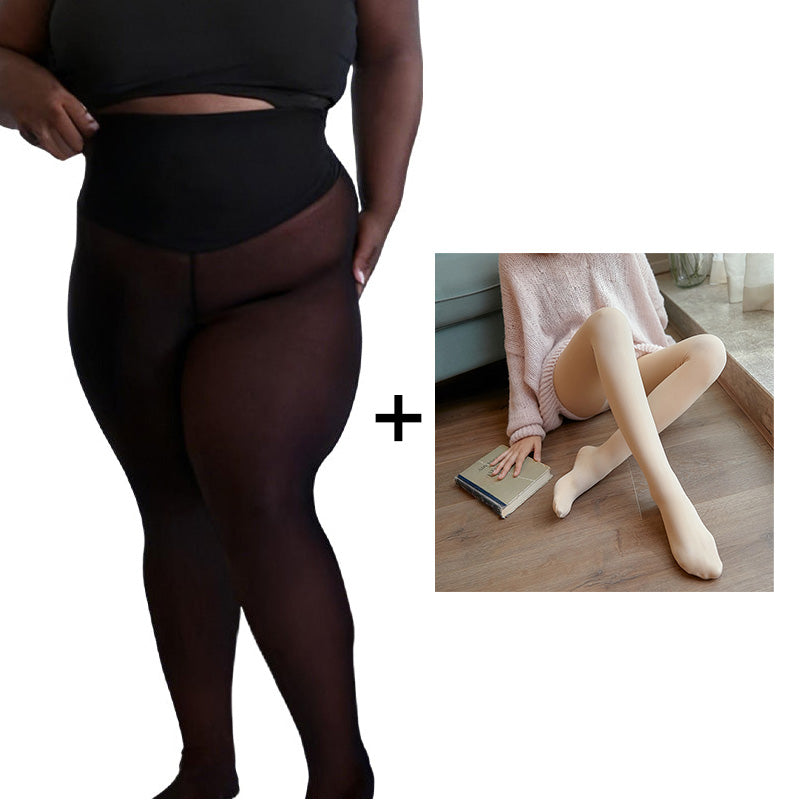 Figūrą formuojančios tamprės su dirbtiniu kailiuku ir vientisa siūle