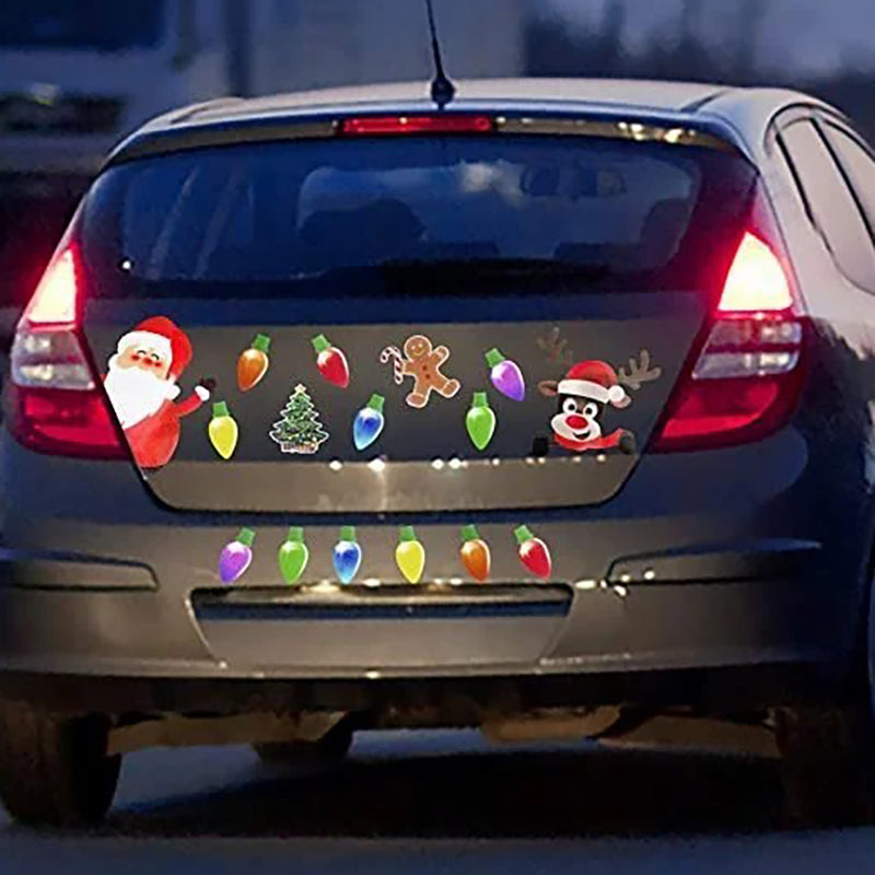 🎄 Kalėdiniai magnetiniai lipdukai – dekoracijos automobiliui, šaldytuvui ir namams