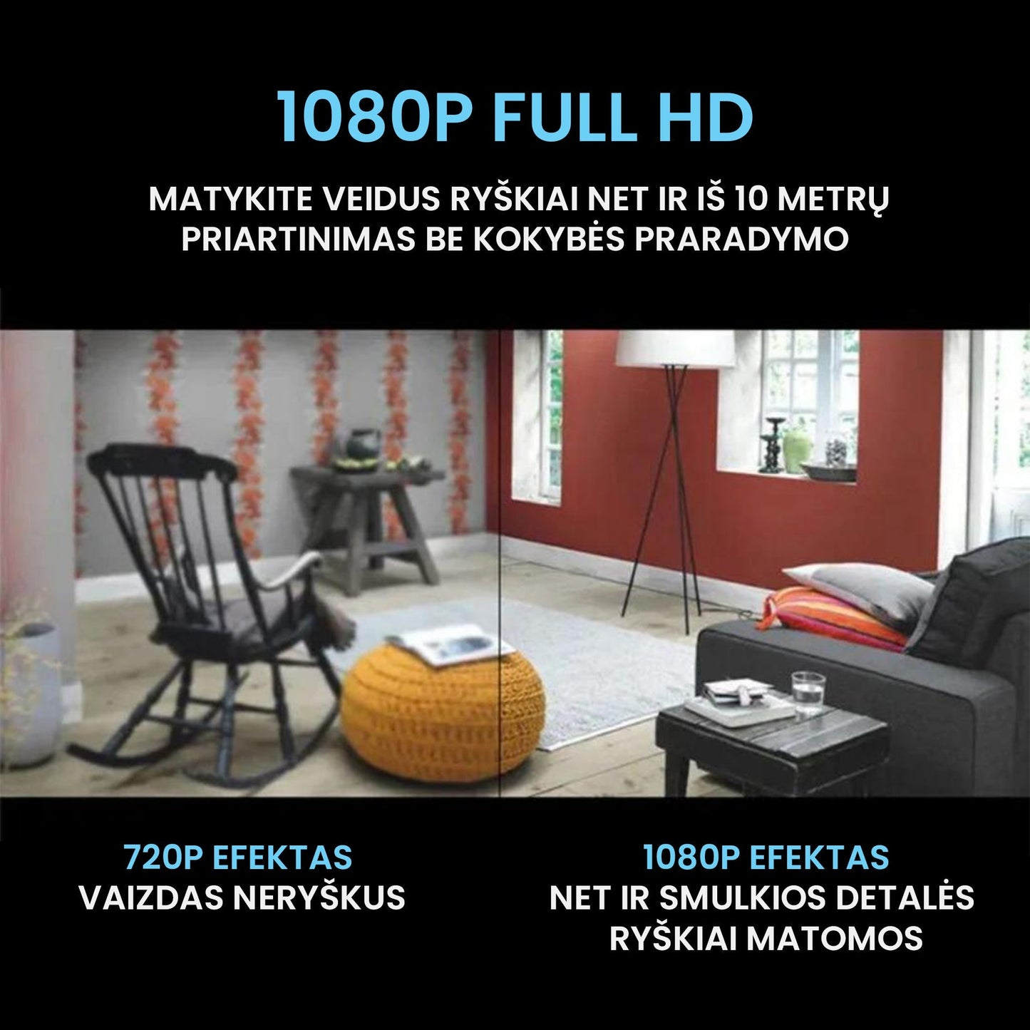 WifiCam™-  mini belaidė vaizdo stebėjimo kamera