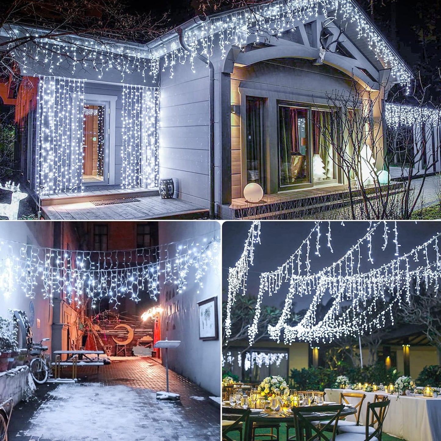 LED ledo varvekliai – kabančios krentančios lemputės