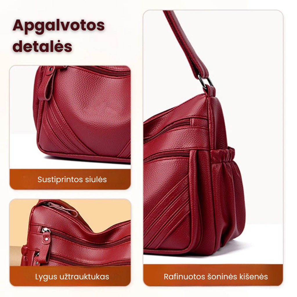 🔥Moteriška madinga rankinė per petį su reguliuojamu dirželiu