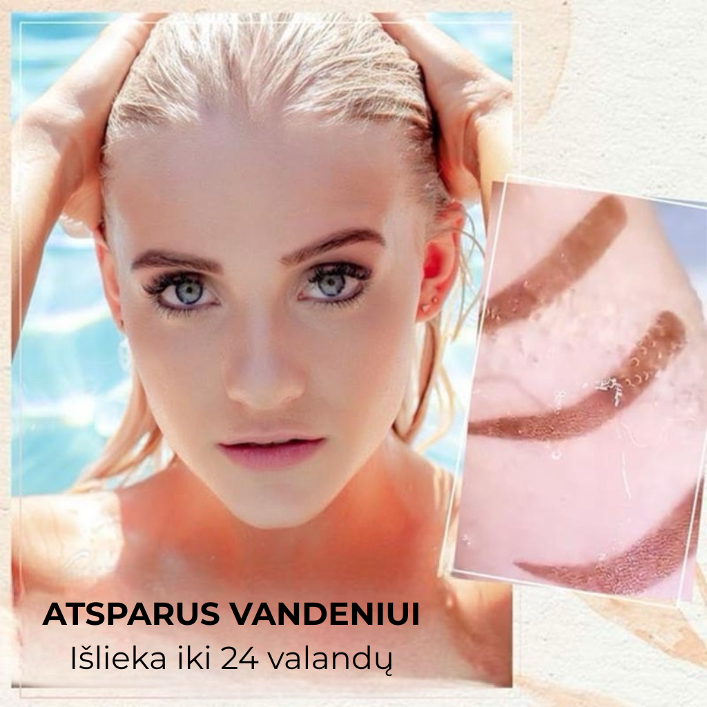 Tobulas antakių trafaretų ir spauduko rinkinys