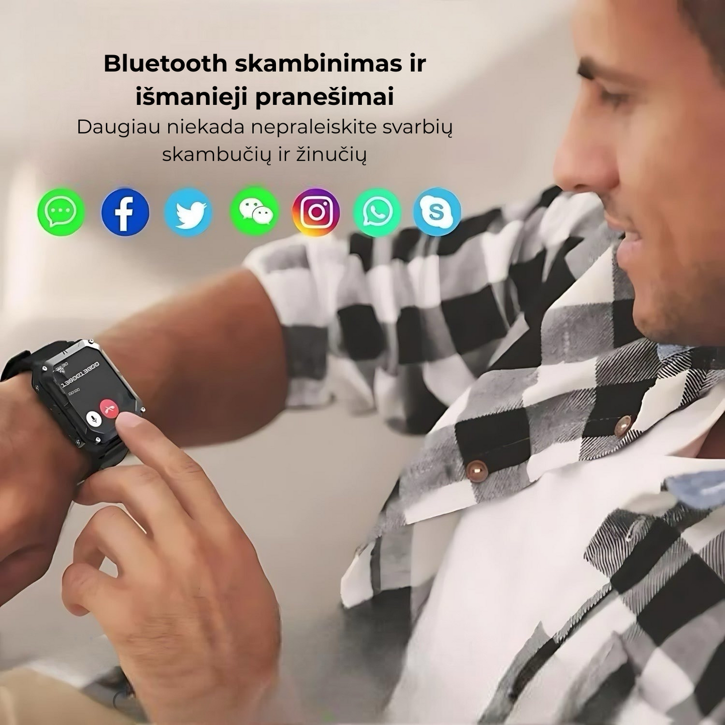 GalaxyArmor™ itin tvirtas išmanusis laikrodis - Puiki Dovana 🎁