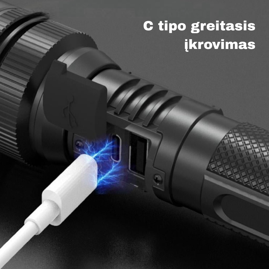 Teleskopinio priartinimo žibintuvėlis – itin ryškus LED šviestuvas