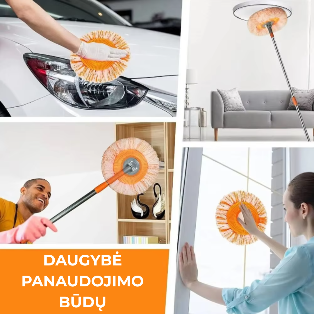 Didelio sugeriamumo ir itin švariai valanti šluota