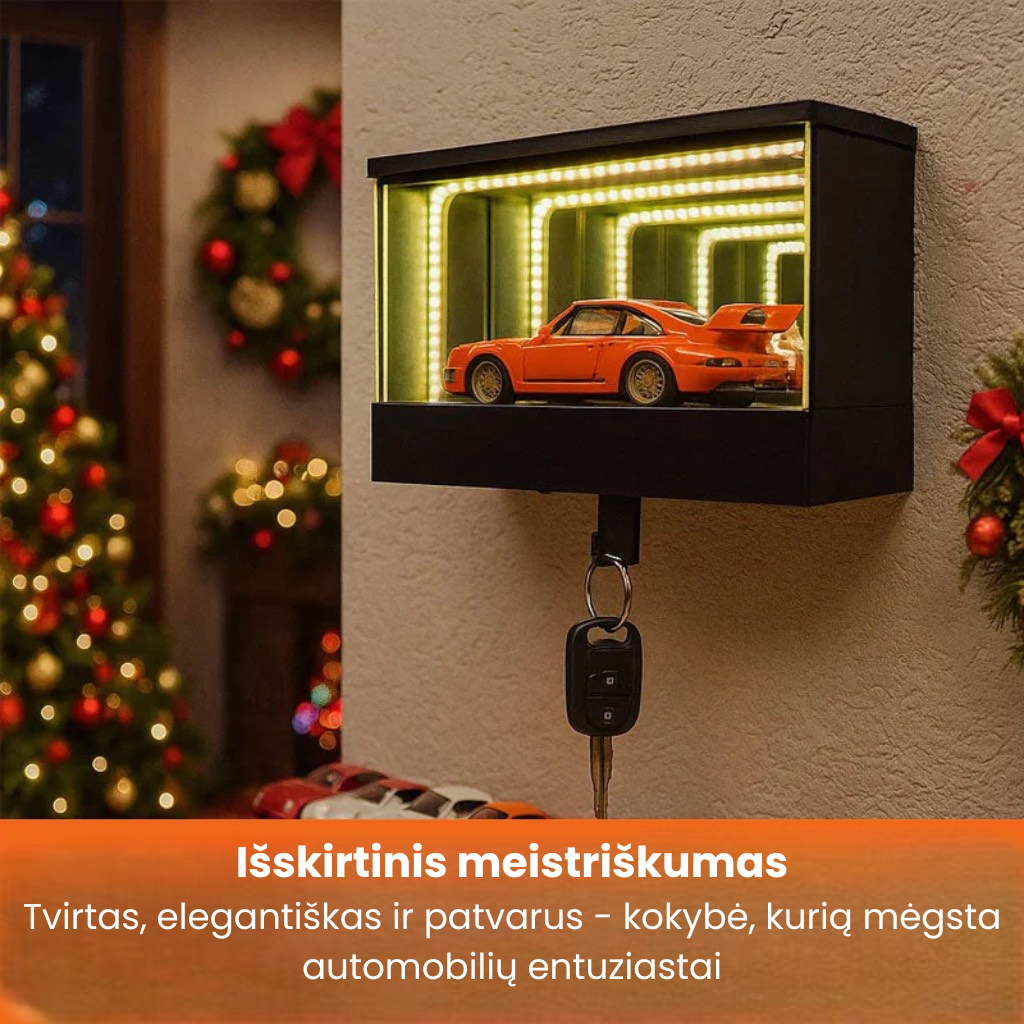 🎅 Begalybės garažo raktų pakabukas