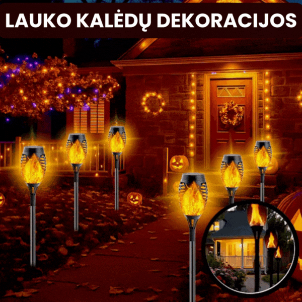 🔥2025 Saulės energija maitinamos lempos – Lauko dekoras su liepsnos efektu