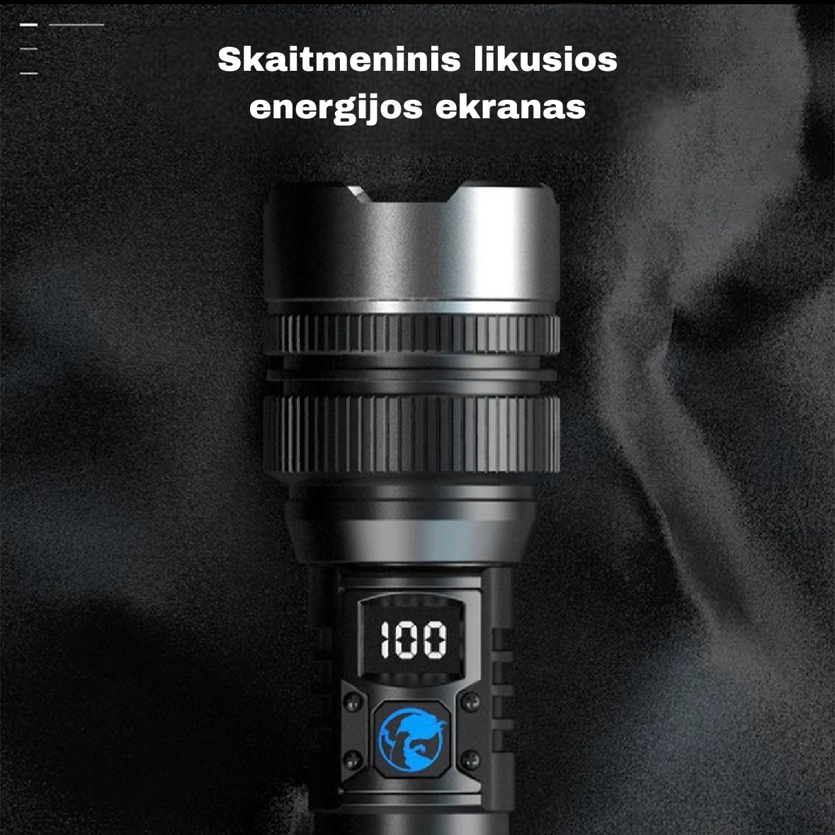 Teleskopinio priartinimo žibintuvėlis – itin ryškus LED šviestuvas