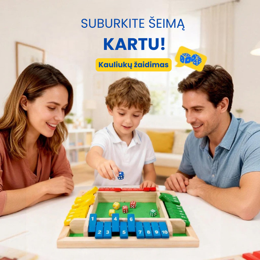 🎅🎄 Linksmi šeimos žaidimai – „Pažymėk langelį“ stalo žaidimas 🎁🎲