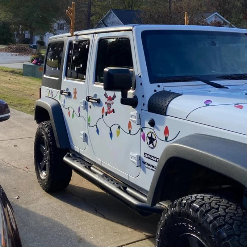 🎄 Kalėdiniai magnetiniai lipdukai – dekoracijos automobiliui, šaldytuvui ir namams