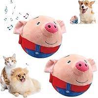 🔥 Kalbantis pūkuotas šokliuojantis žaislas šunims