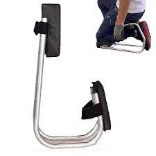 KneeComfort™ Nešiojamas sodo klūpiklis ir taburetė su reguliuojamu laikikliu