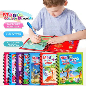 Magiška Piešimo Knyga su Vandens Pieštuku "Magic Water Book"