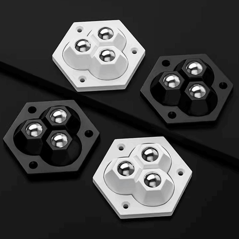 360° besisukantys ratai su trimis ratukais