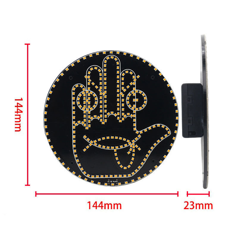 ⭐ Išraiškų ir gestų LED švieslentė automobilio galiniam langui ⭐