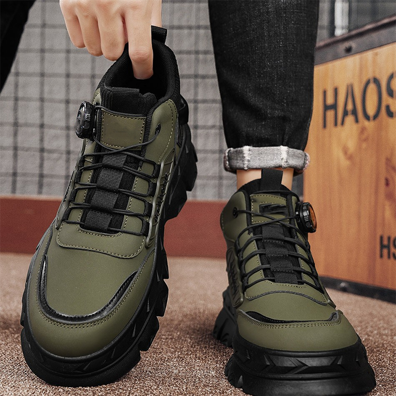 Retro įkvėpti, laisvalaikio stiliaus, masyvūs vyriški aulinukai iki kulkšnių