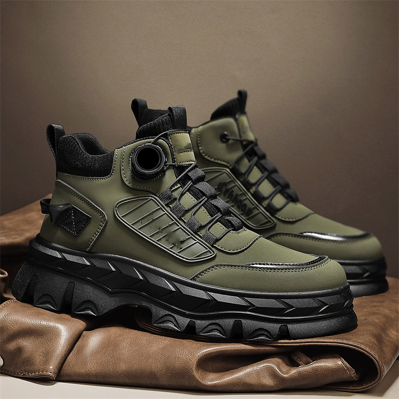 Retro įkvėpti, laisvalaikio stiliaus, masyvūs vyriški aulinukai iki kulkšnių