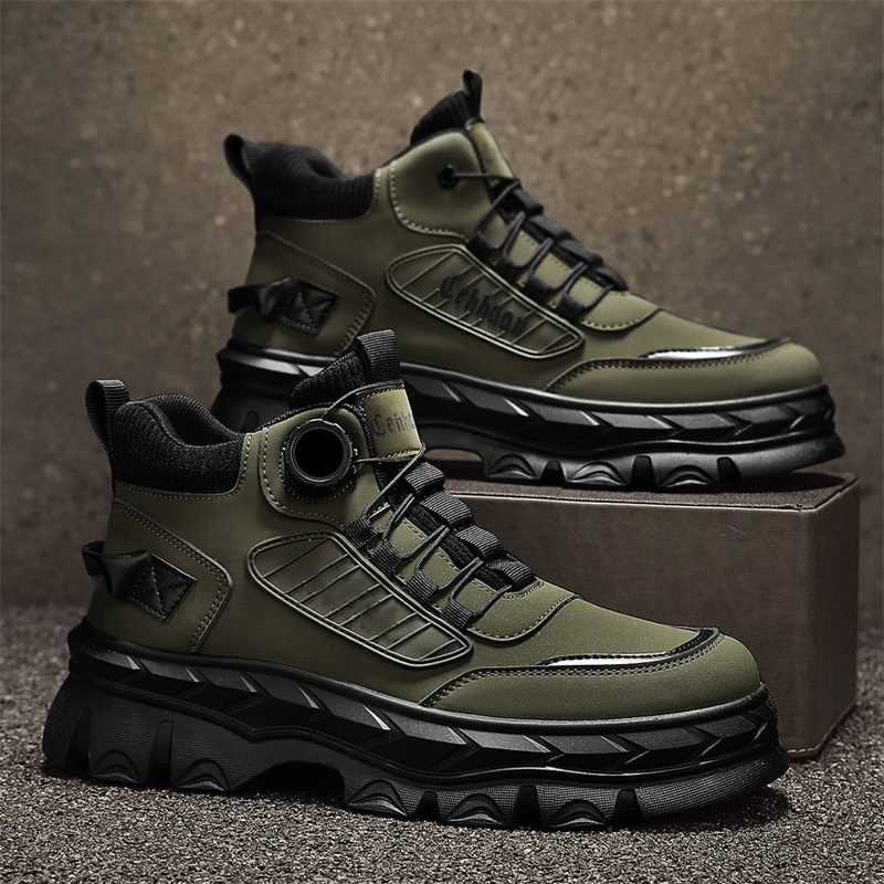 Retro įkvėpti, laisvalaikio stiliaus, masyvūs vyriški aulinukai iki kulkšnių