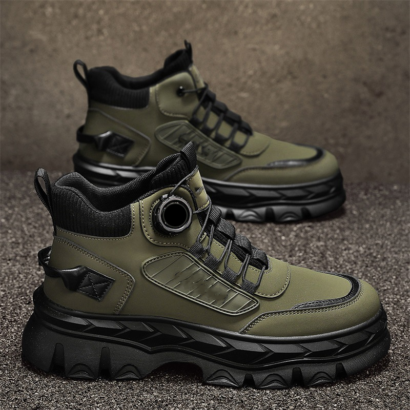 Retro įkvėpti, laisvalaikio stiliaus, masyvūs vyriški aulinukai iki kulkšnių