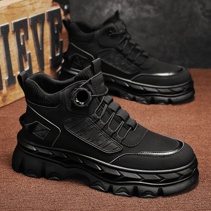 Retro įkvėpti, laisvalaikio stiliaus, masyvūs vyriški aulinukai iki kulkšnių