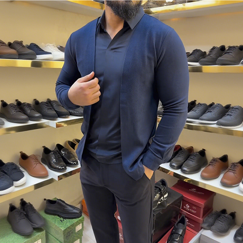 Vyriški dviejų dalių imitaciniai marškiniai