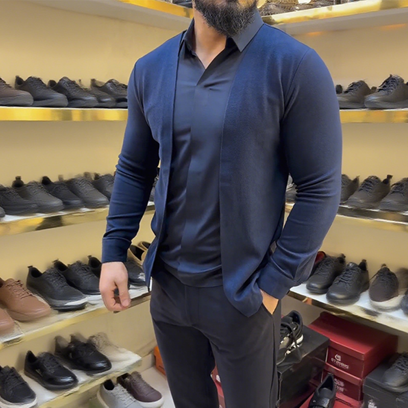 Vyriški dviejų dalių imitaciniai marškiniai