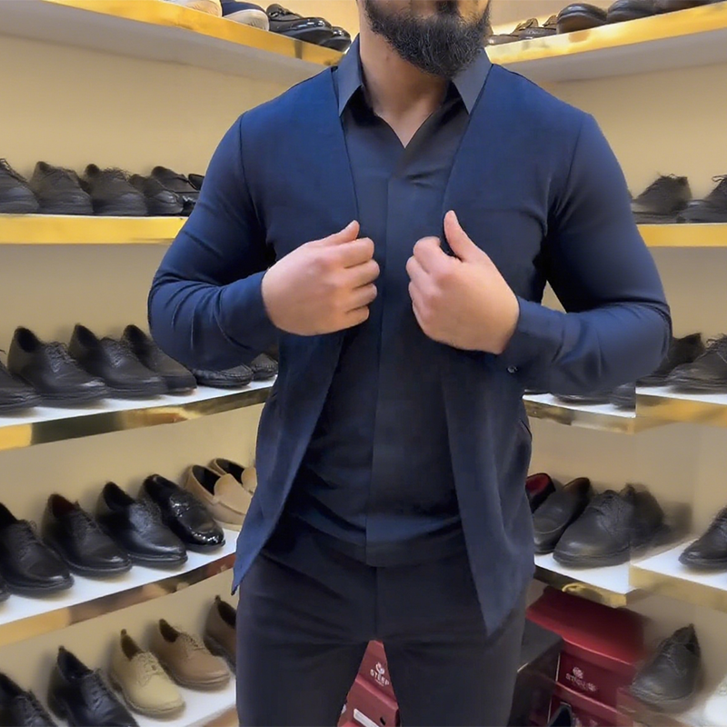 Vyriški dviejų dalių imitaciniai marškiniai