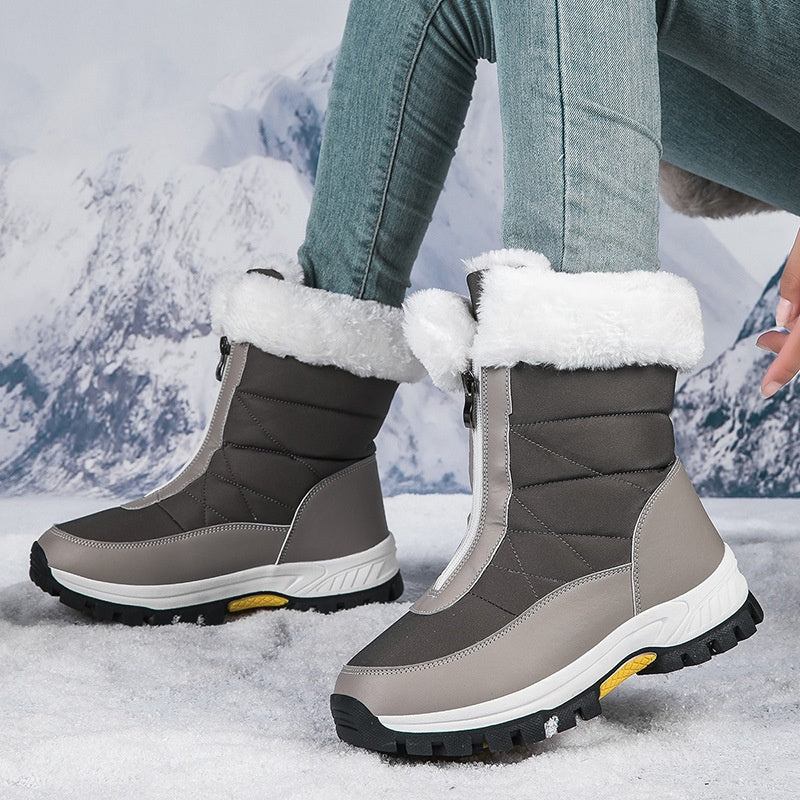 ✨ Neslystantys žieminiai batai moterims – šiltas pamušalas, lengvai užsegamas užtrauktukas, tinka sniegui ir ledui ❄️👢
